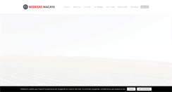 Desktop Screenshot of bodegasmacaya.com