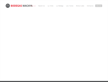 Tablet Screenshot of bodegasmacaya.com